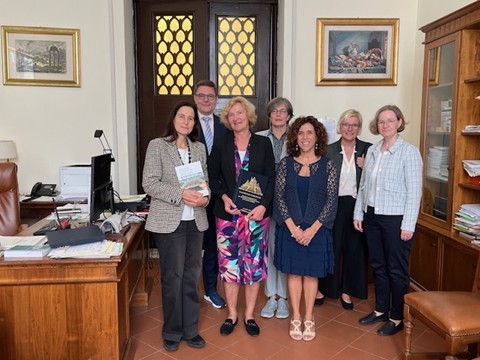 Visita magistrati del Tribunale e della Corte di appello di  D&uuml;sseldorf, Germania