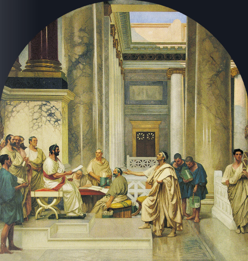 Cesare Maccari - Adriano incarica Salvio Giuliano della compilazione dell'Edictum Perpetuum