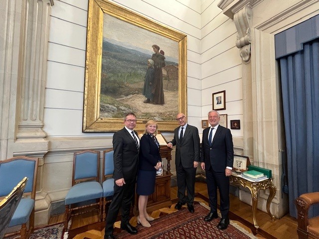 Visita di una delegazione della Corte Suprema della Repubblica di Polonia