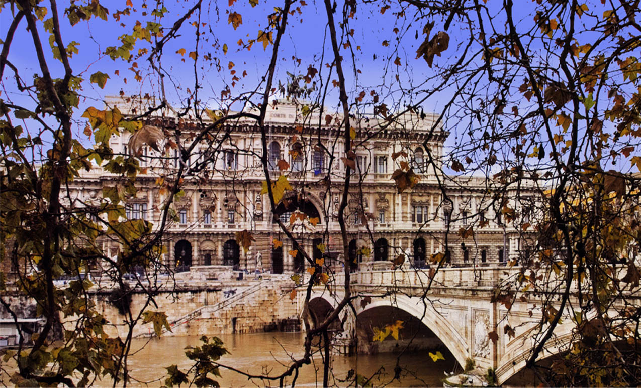 vista frontale dal tevere